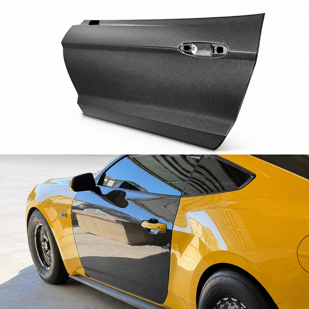 Dry Carbon Fiber Side Doors for Ford Mustang S650