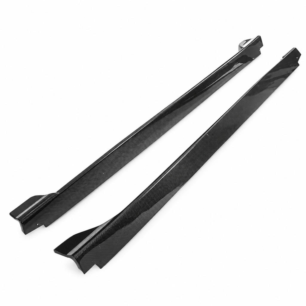 Dry Carbon Fiber Side Skirt Extensions for Lexus RC F