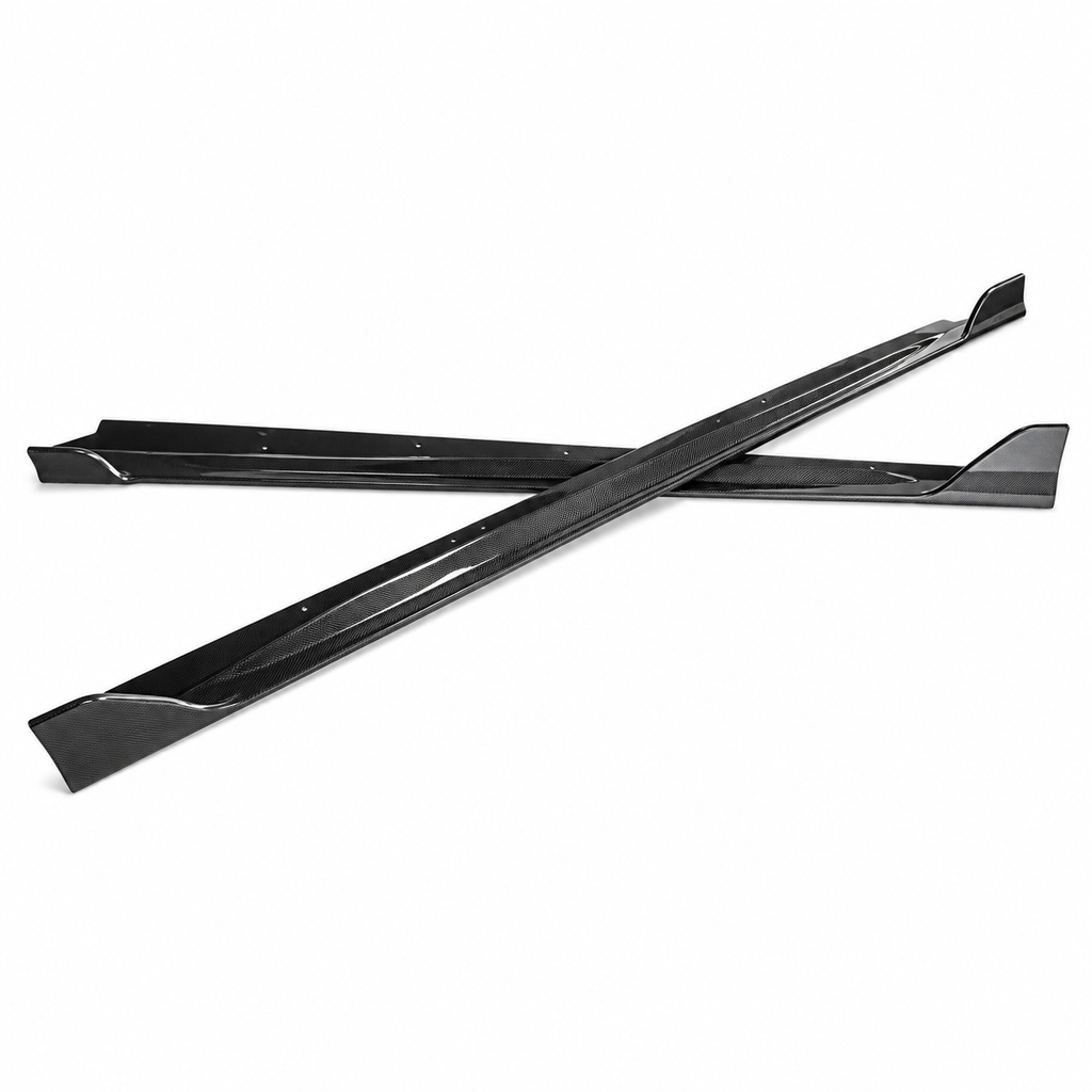 Dry Carbon Fiber Side Skirt Extensions for Lexus RC F