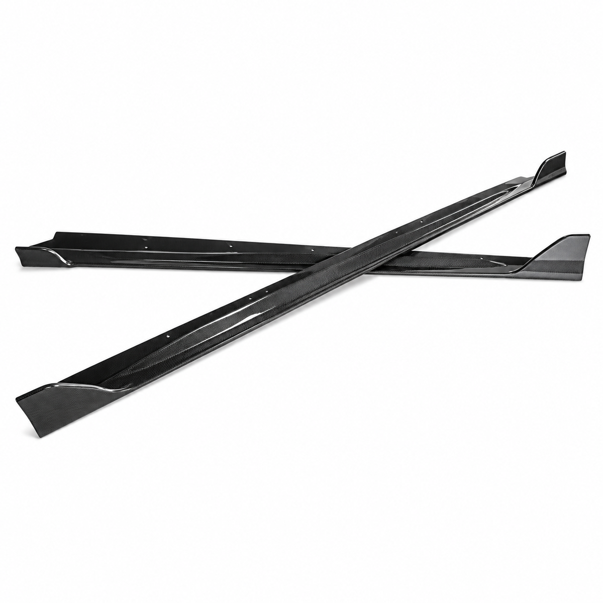 Dry Carbon Fiber Side Skirt Extensions for Lexus RC F