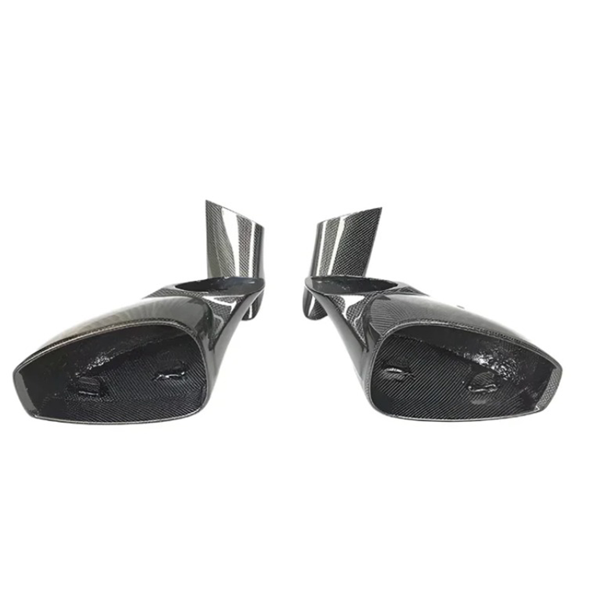 C Style Carbon Fiber Side Mirror Caps for Ferrari 488 GTB Spider