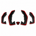 Aggressive Dry Carbon LED Diffuser Fin Set Blades for Lamborghini Revuelto