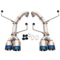 2011-2014 Subaru Impreza WRX STi Muffler Delete Axle Back Burnt Tips Exhaust
