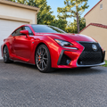 Carbon Fiber Front Bumper Garnish Air Vent Fang Trim Cover for Lexus RC F
