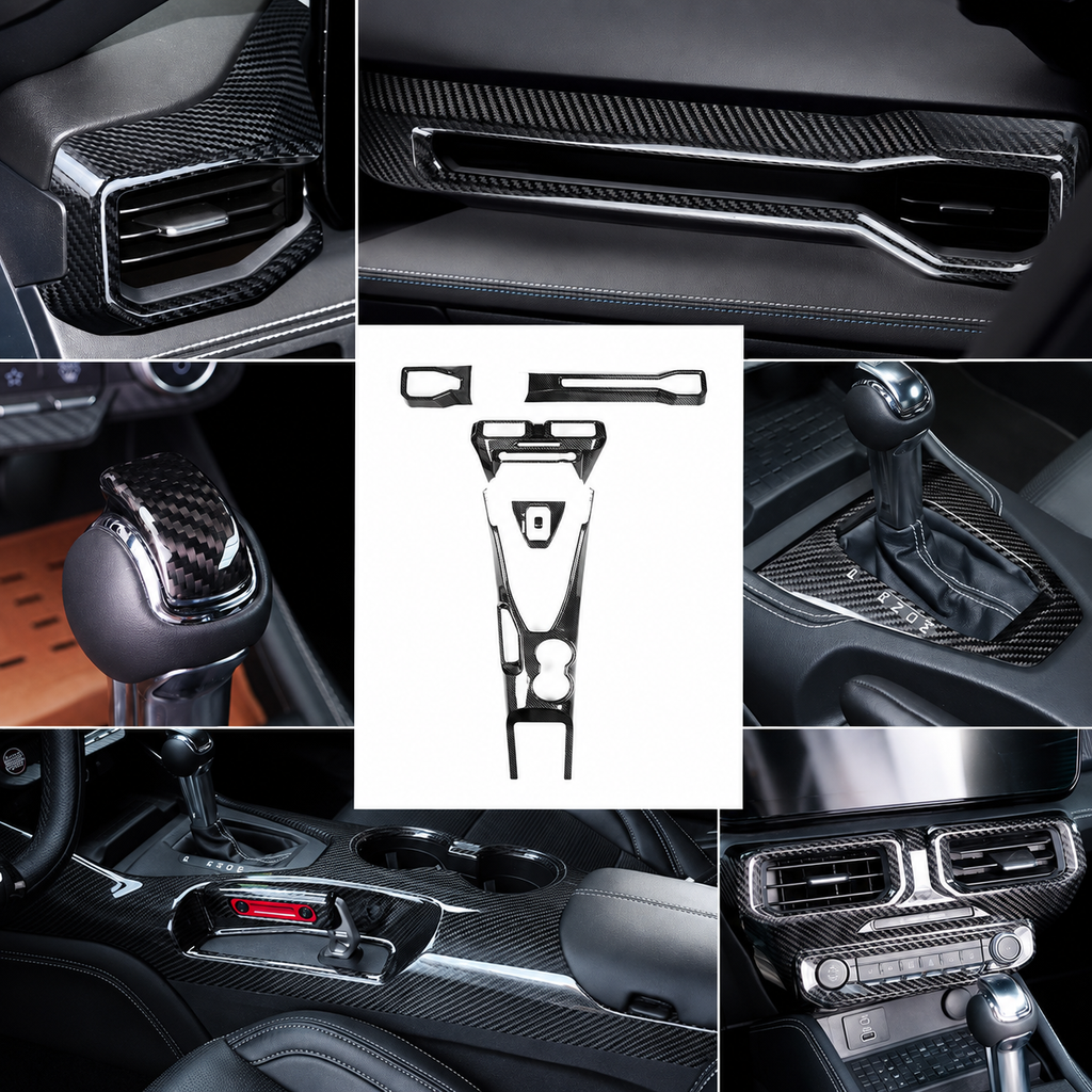 Dry Carbon Fiber Interior Trim Kit for Ford Mustang S650