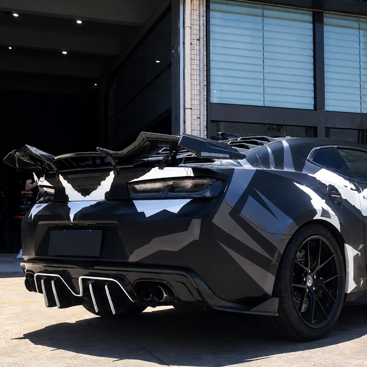 Dry Carbon Fiber Rear Spoiler Racing Wing for Chevrolet Camaro