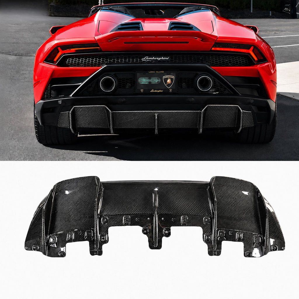 Dry Carbon Fiber Rear Diffuser for Lamborghini Huracan LP580 LP610 EVO