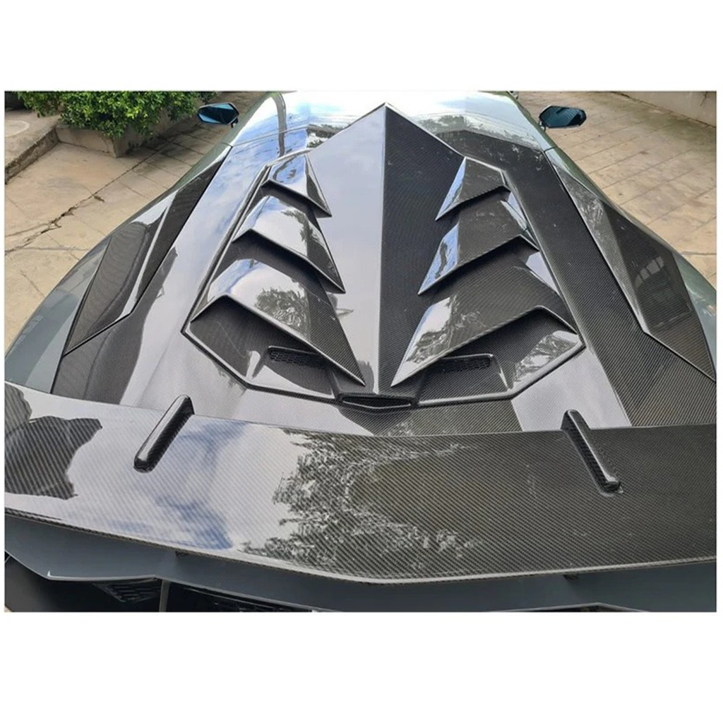 DM Style Dry Carbon Fiber Engine Hood for Lamborghini Aventador LP700 LP720 LP740 LP750 by Bull Boost Performance