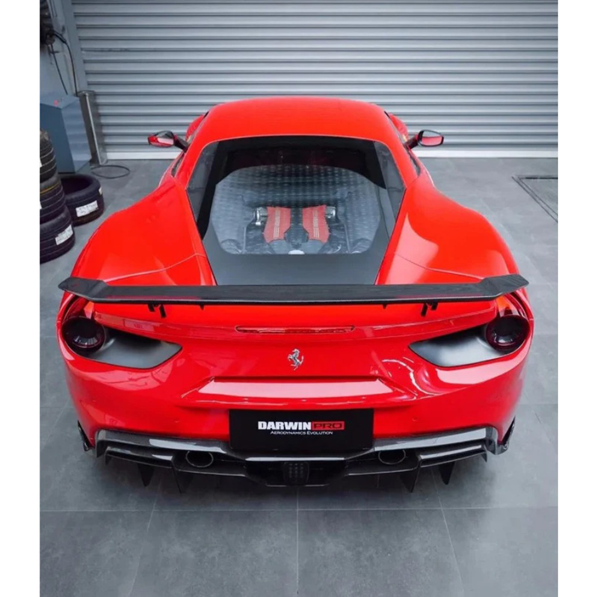 Performance Carbon Fiber Rear Wing for Ferrari 488 GTB