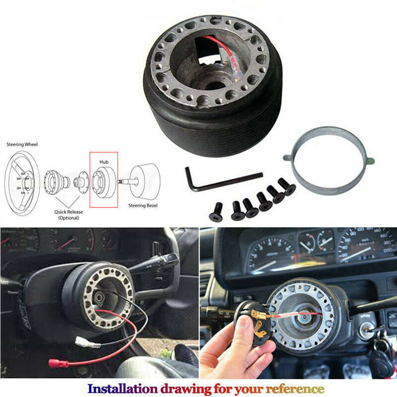 Track Ready 350MM Steering Wheel + Hub Adapter Kit For Subaru Impreza WRX