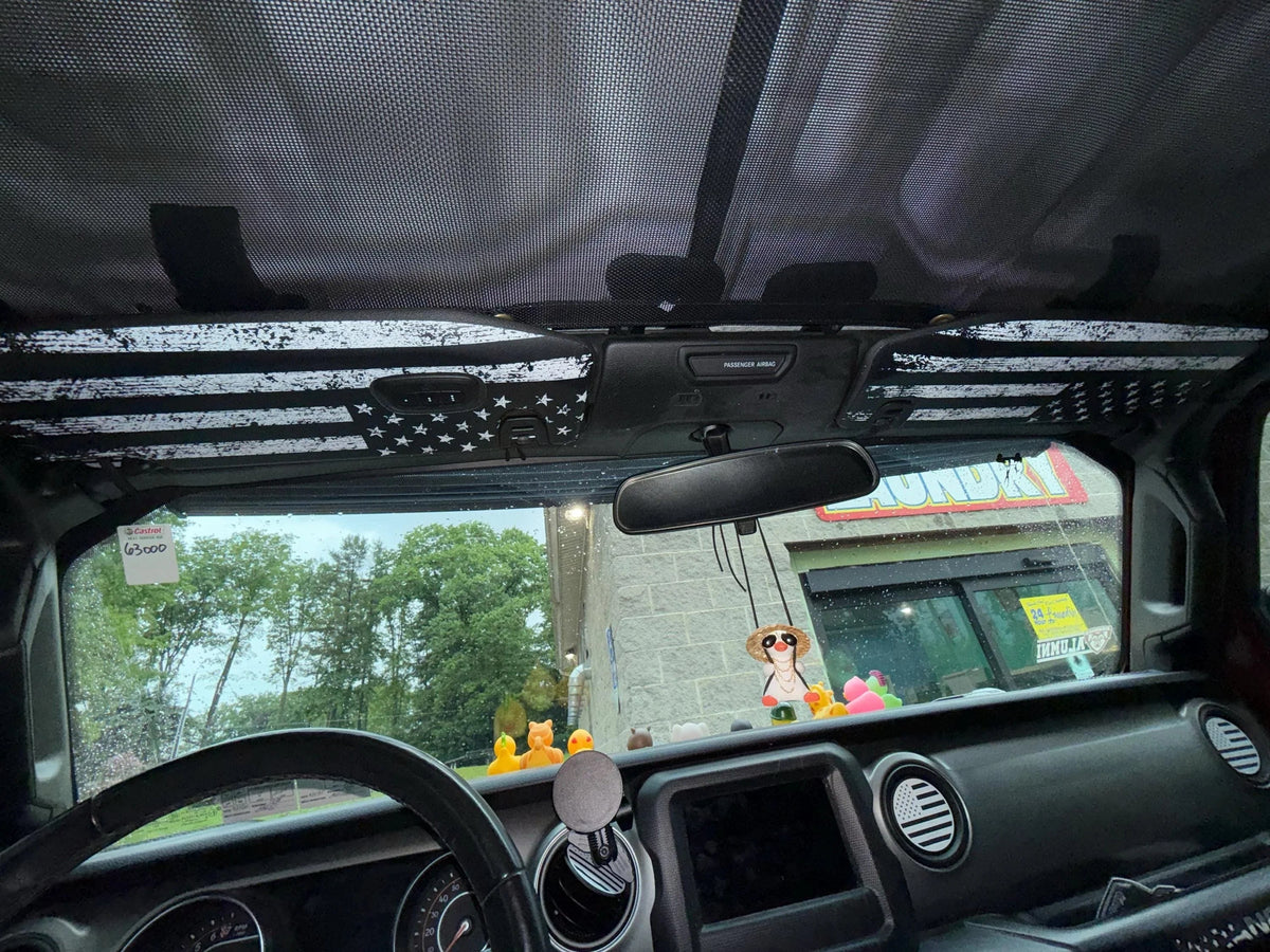 Freedom Series Sun Visor Overlays - 2018+ Wrangler JL / Gladiator JT