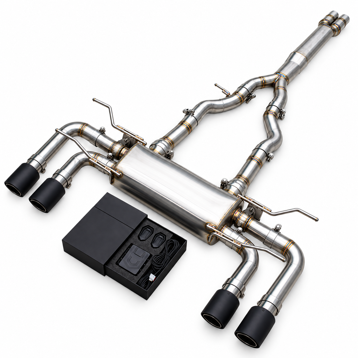 Valved Stainless Steel Catback Exhaust System for Jaguar V6 3.0