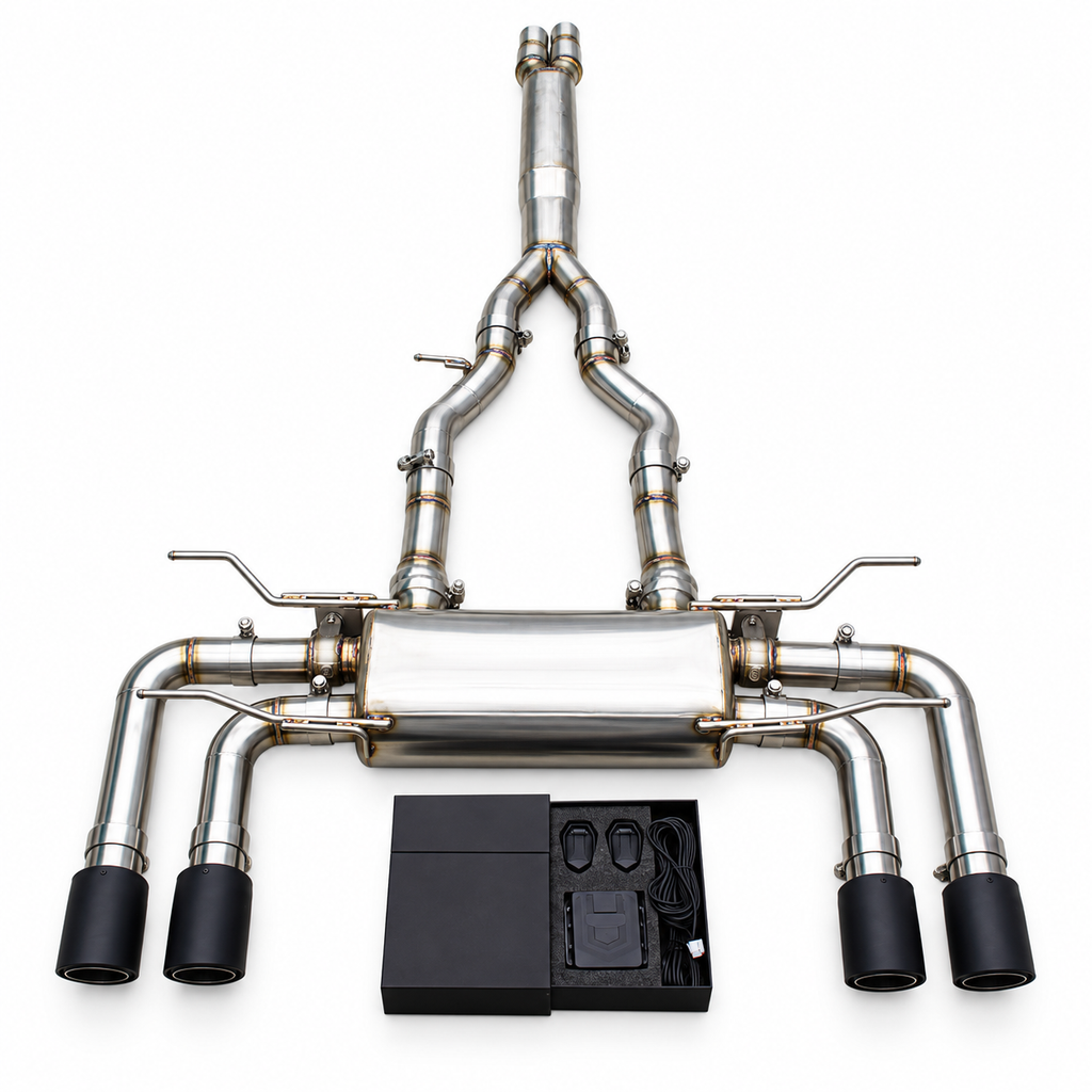 Valved Stainless Steel Catback Exhaust System for Jaguar V6 3.0