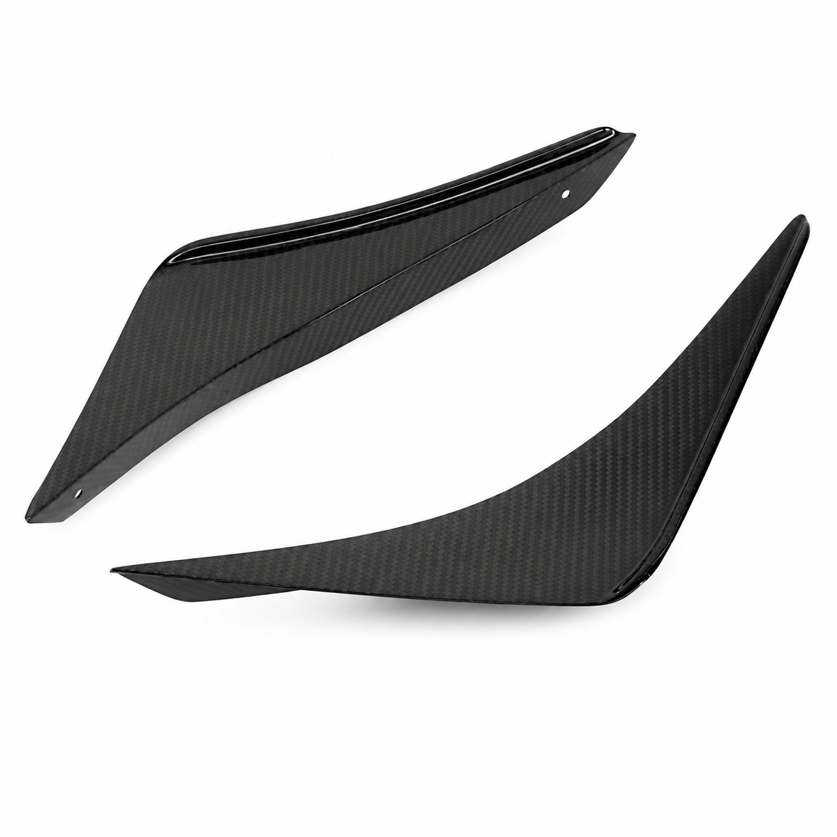 Dry Carbon Fiber Front Bumper Canards for Ford Mustang