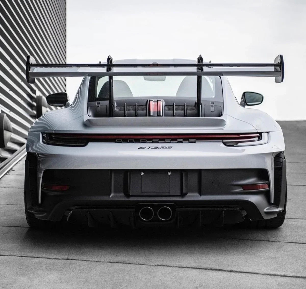 "GT3 RS" Rear Bumper Vinyl Logo Decal Emblem for Porsche Vehicles (992)