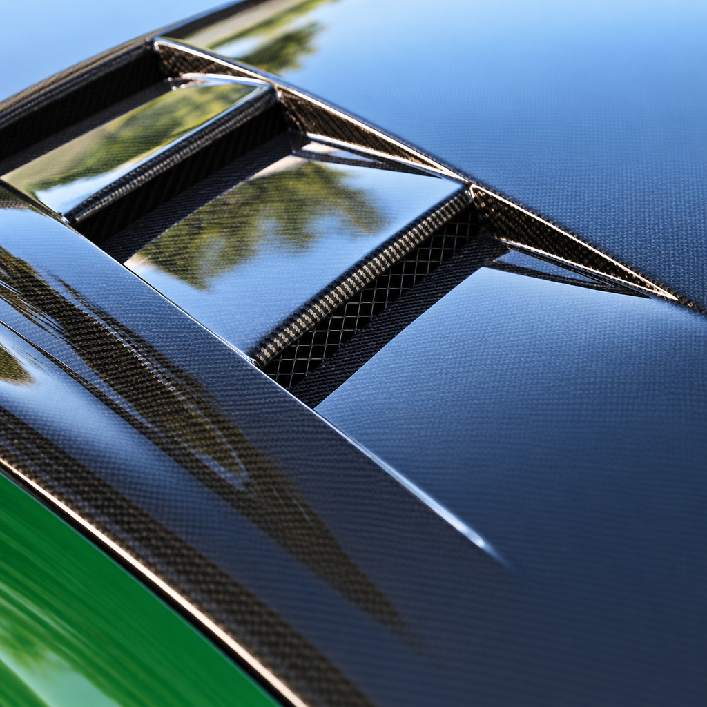 Carbon Fiber Vented Engine Hood for Lexus RC