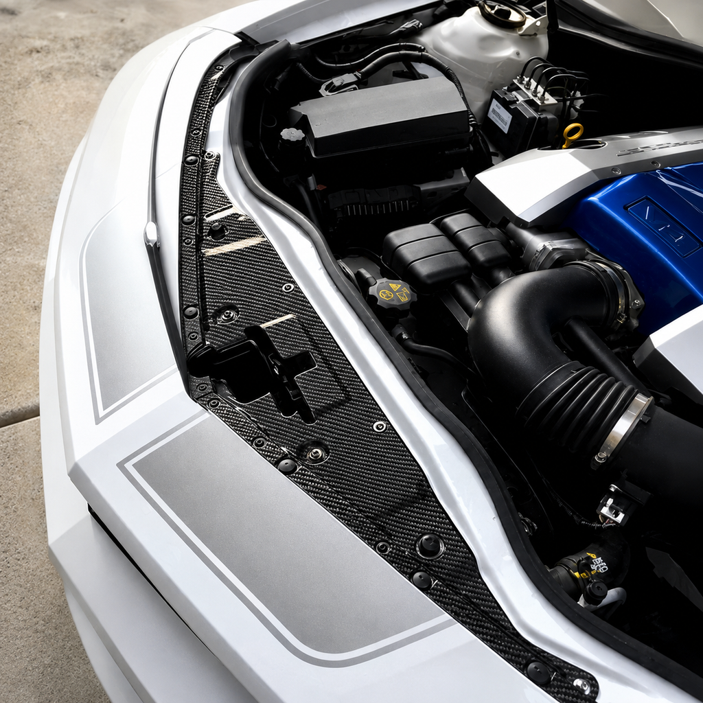 Dry Carbon Fiber Cooling Panel for Chevrolet Camaro