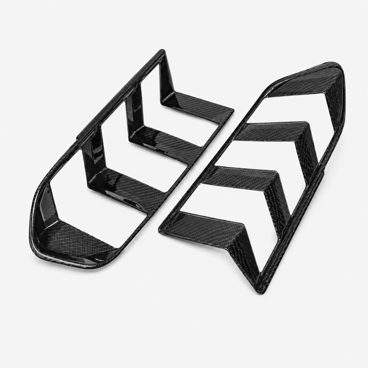 Dry Carbon Fiber Tail Light Trim for Ford Mustang