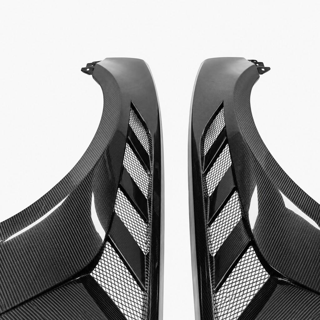 Dry Carbon Fiber Vented Wide Body Fender Flares for Ford Mustang S197