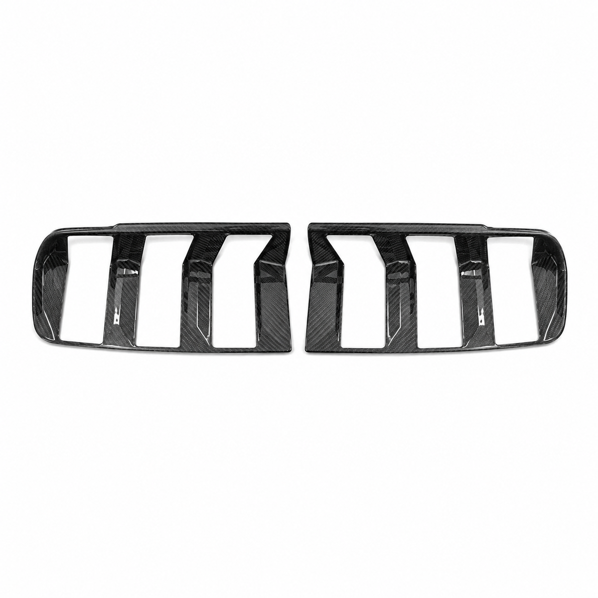 Dry Carbon Fiber Tail Light Trim for Ford Mustang