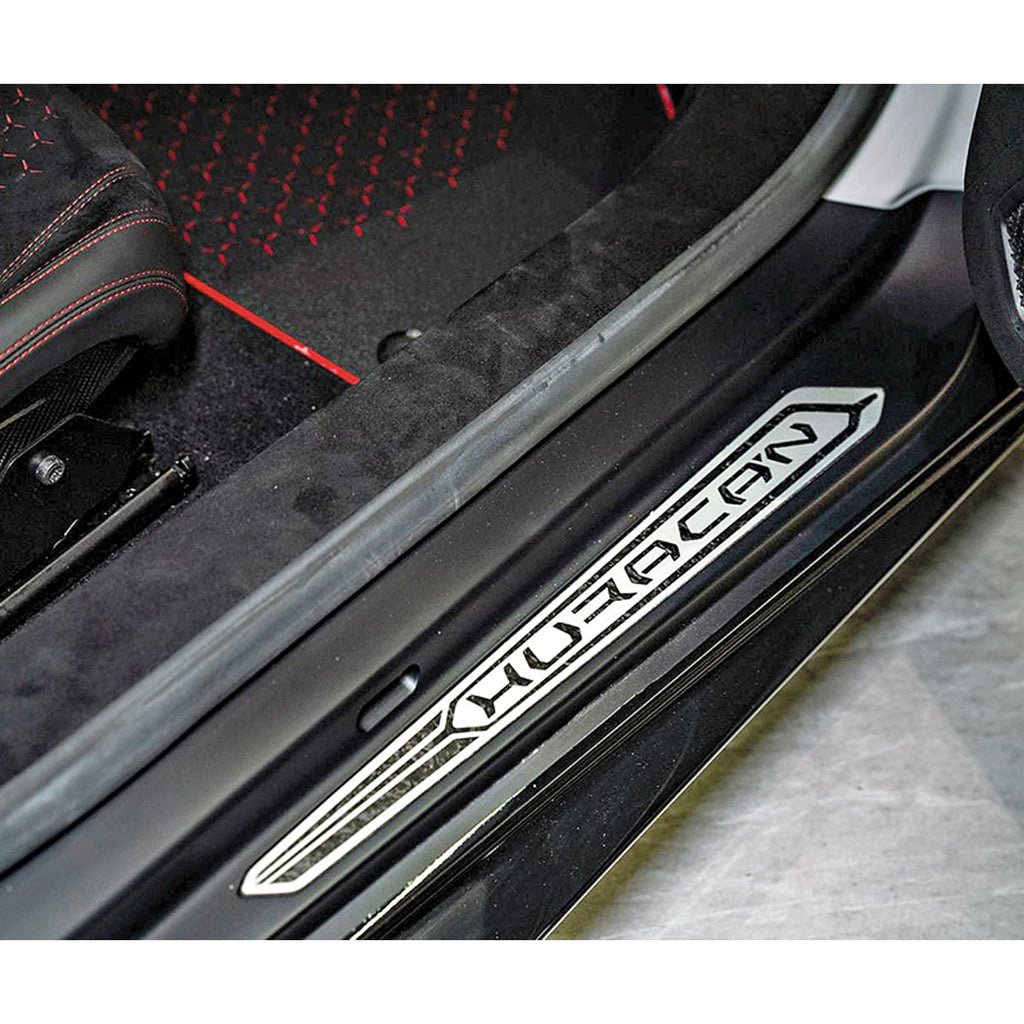 Dry Carbon Fiber Door Sill Covers for Lamborghini Huracan LP580 LP610 Spyder