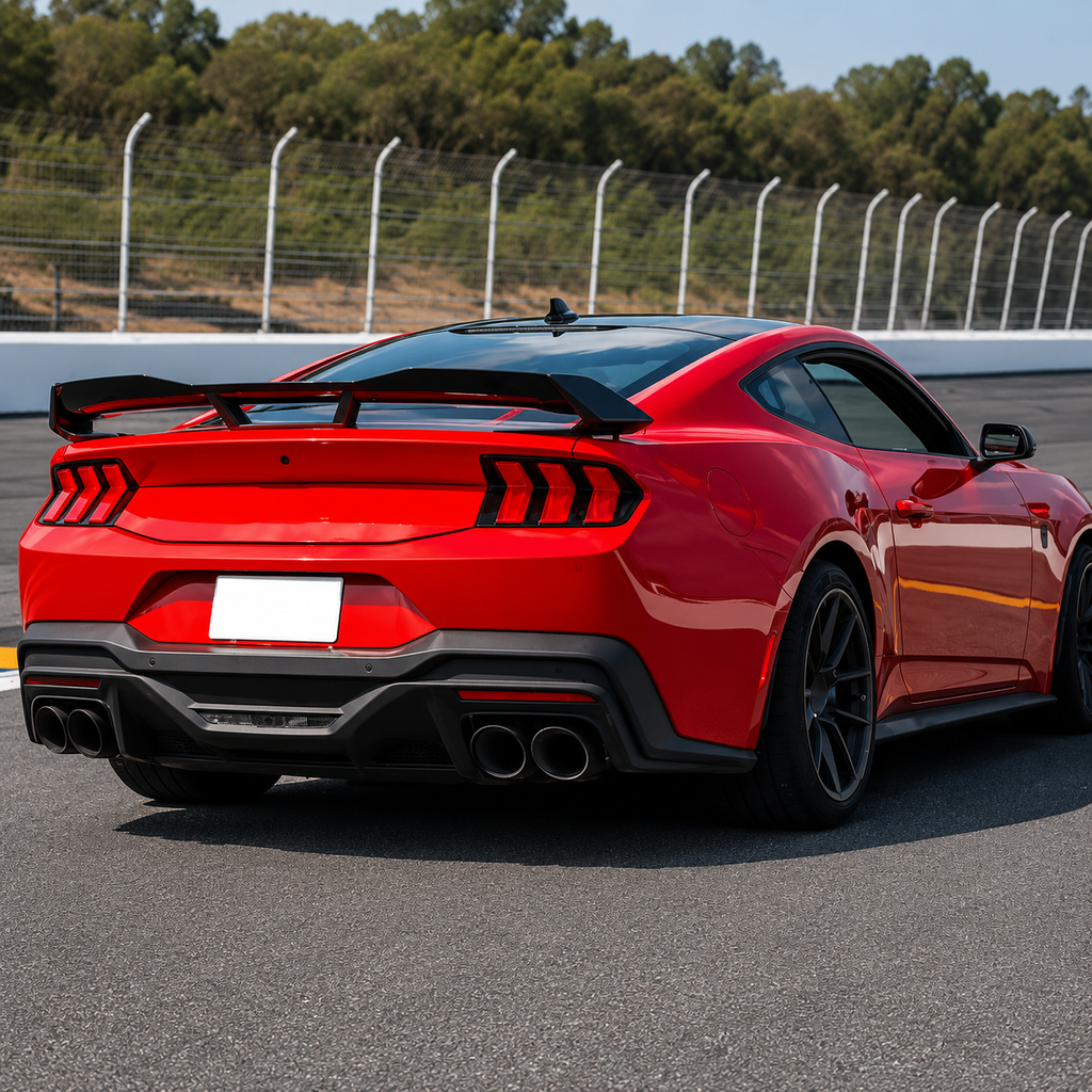 DH Style Carbon Fiber Rear Bumper Diffuser for Ford Mustang S650