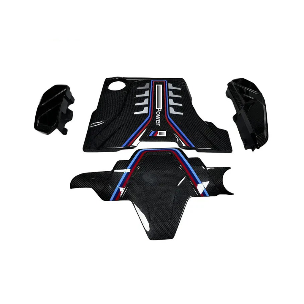 Carbon Fiber Performance Engine Bay Cover Kit for BMW F90 M5 F91 F92 M8 by Bull Boost Performance