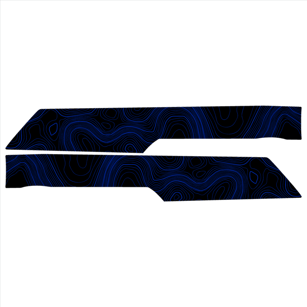 Topo Rear Interior Lower Door Card Insert Overlays (Printed Series) - 2021+ Bronco 4 Door