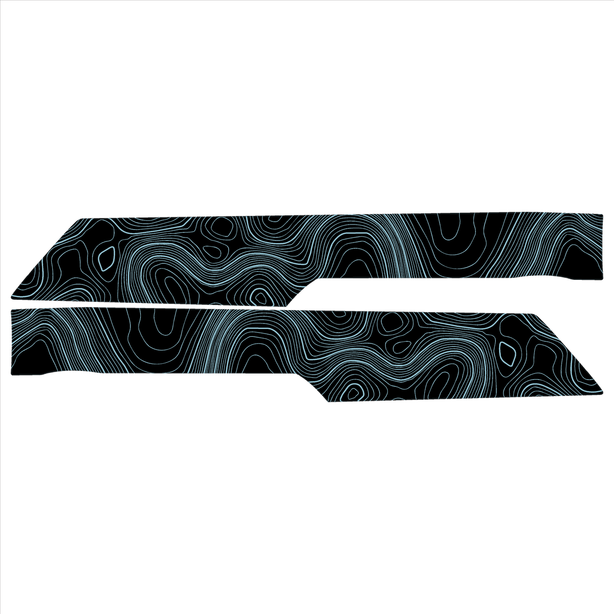 Topo Rear Interior Lower Door Card Insert Overlays (Printed Series) - 2021+ Bronco 4 Door