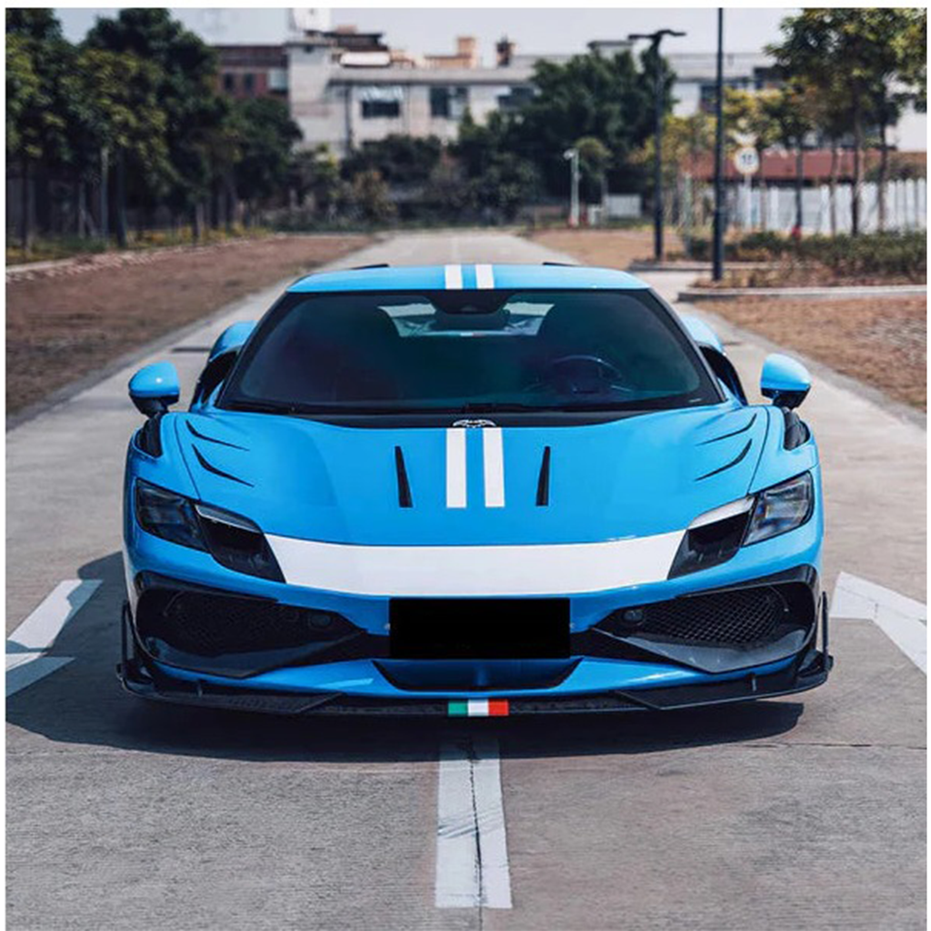 Dry Carbon Fiber Front Lip for Ferrari 296 GTB