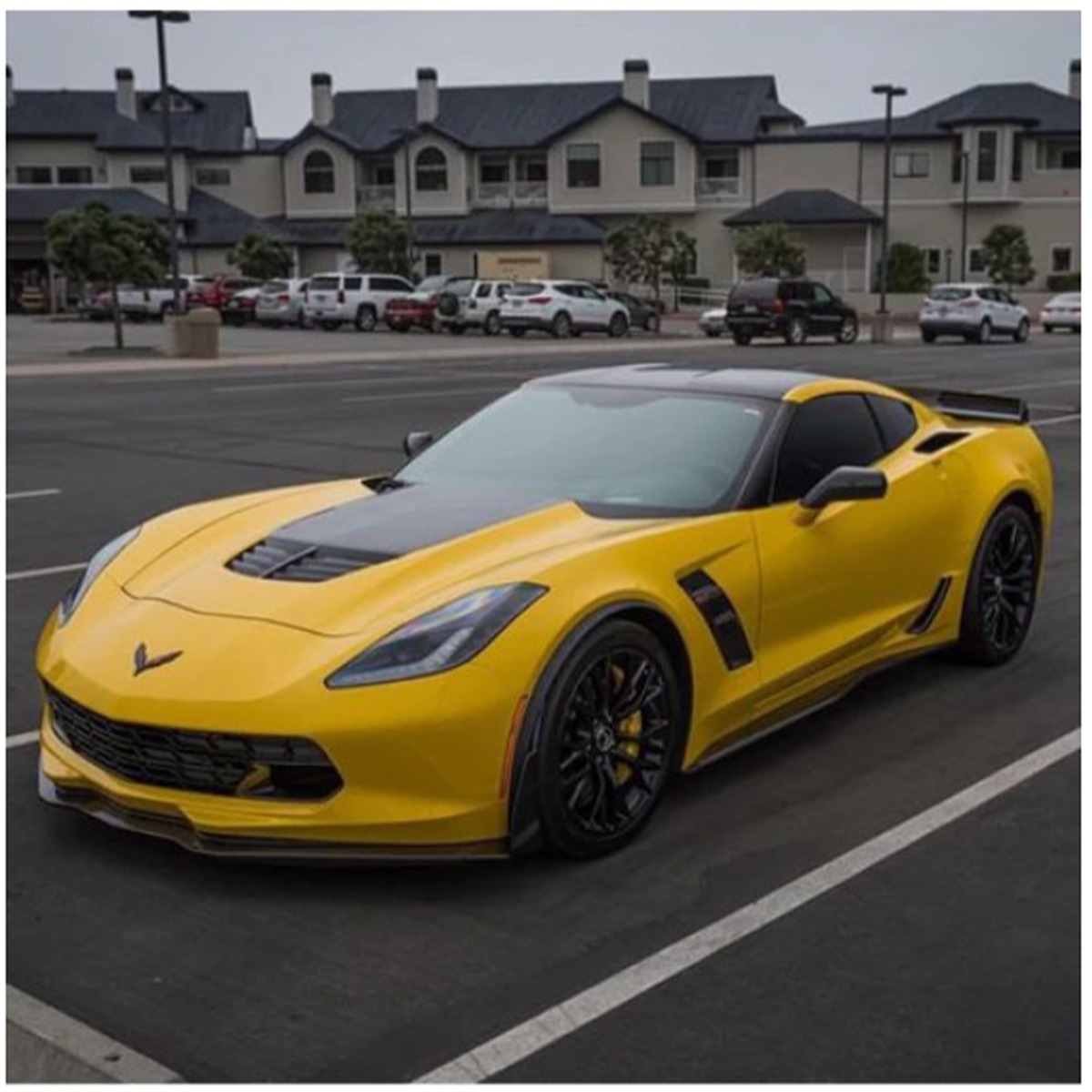 Carbon Fiber Front Lip Splitter for Chevrolet Corvette C7