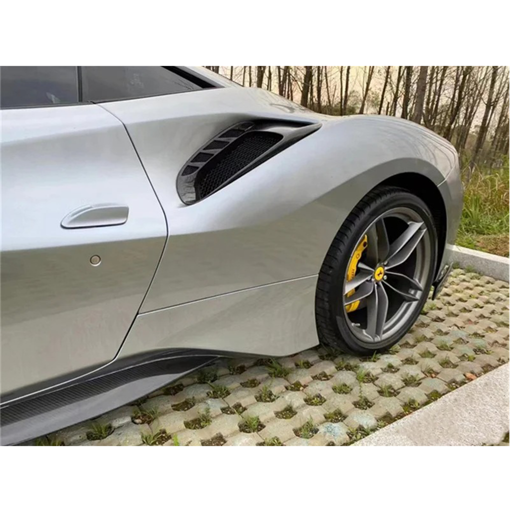 P Style Carbon Fiber Side Air Vent Replacement for Ferrari 488 GTB / Spider