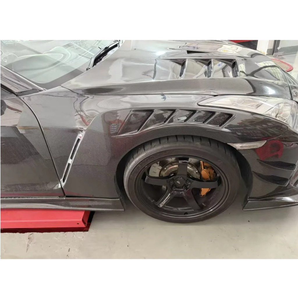 Carbon Fiber Vented Fender Replacement for Nissan GT R R35