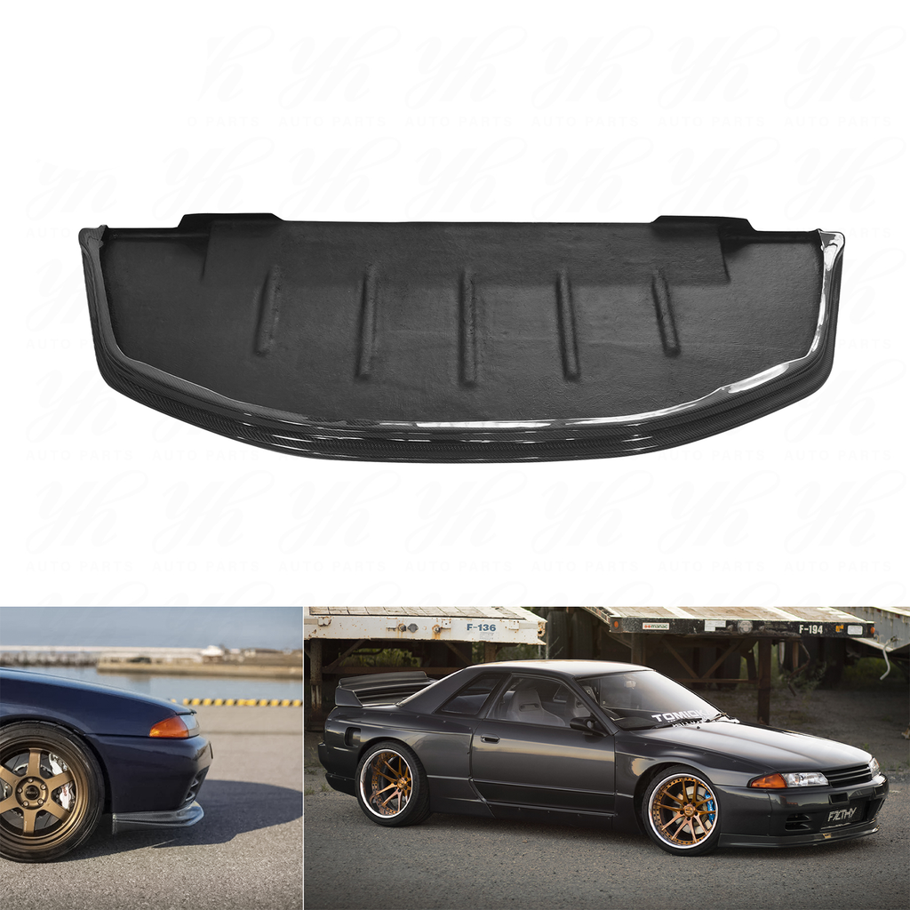 Style Carbon Fiber Front Bumper Lip Splitter Valance for Nissan Skyline GT R R32 & Nissan Skyline R32 GTS