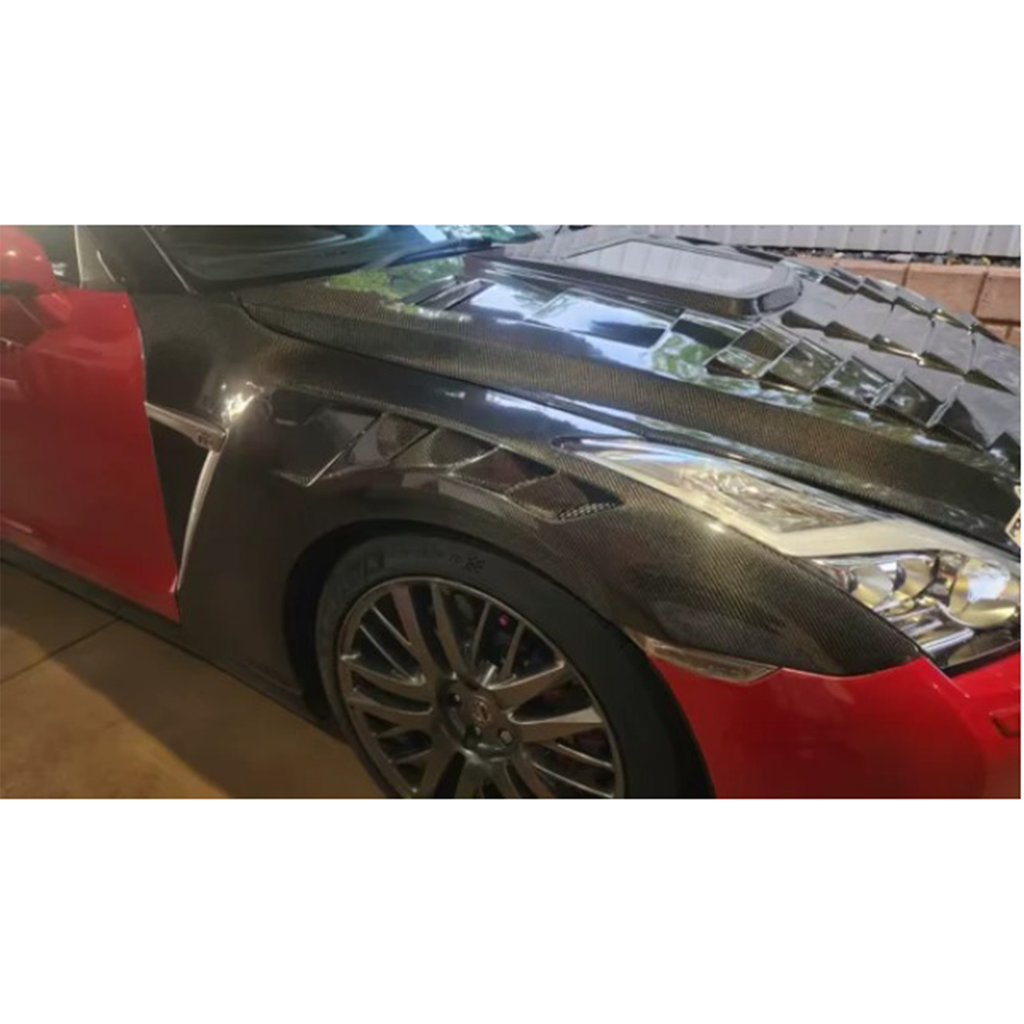 Carbon Fiber Vented Fender Replacement for Nissan GT R R35