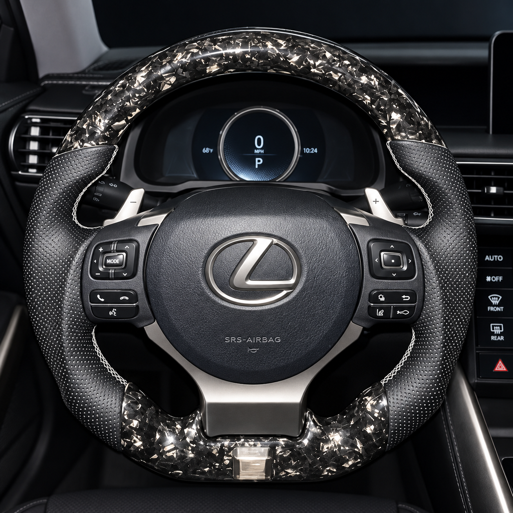 Full Custom Carbon Fiber Steering Wheel for Lexus IS RC
