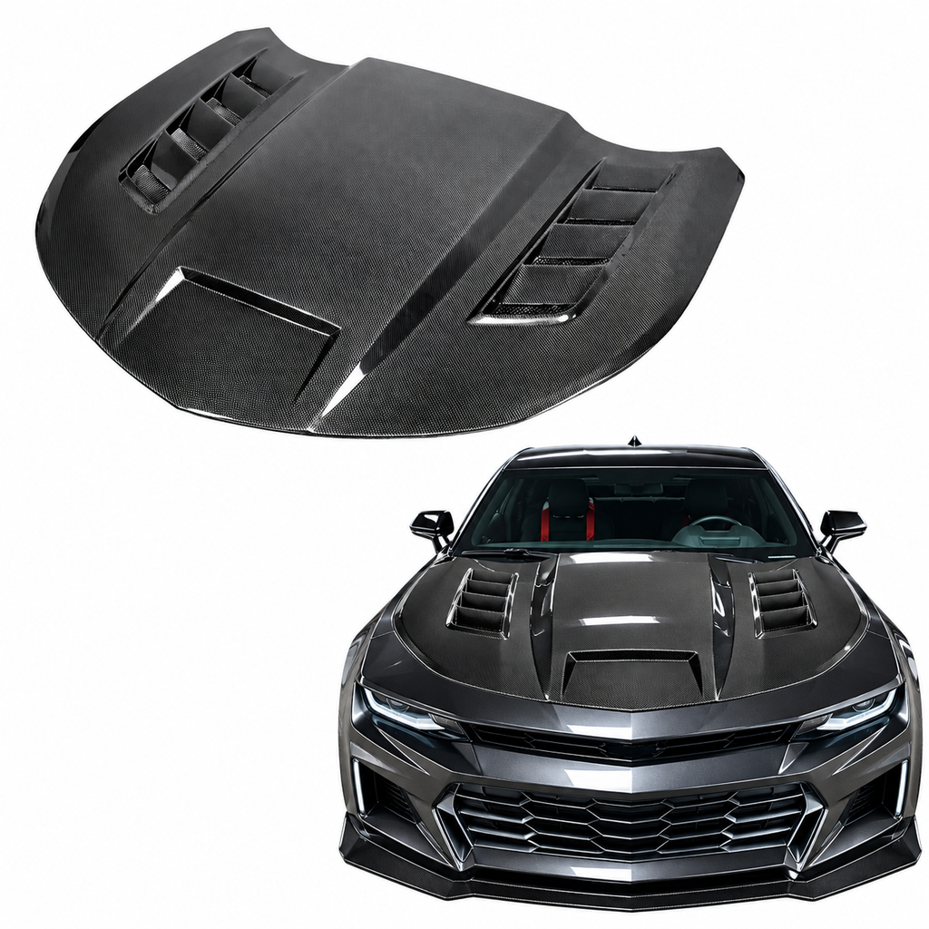Dry Carbon Fiber Engine Hood for Chevrolet Camaro